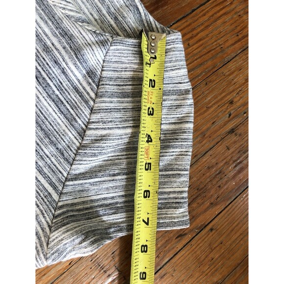 Gap Women’s Dress XS Gray A Line Short Sleeve Knit Pockets Stripe Stretch Cotton - Picture 9 of 9